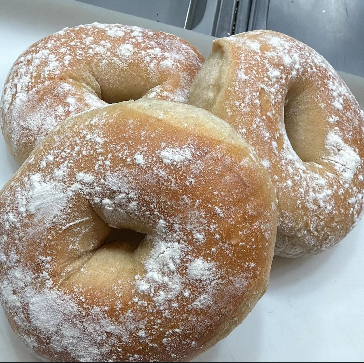Fresh bagels at Breakfast Bros NY Cafe